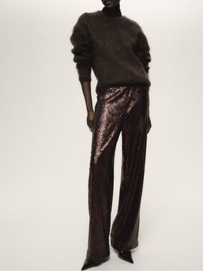 H&M SEQUINED PANTS